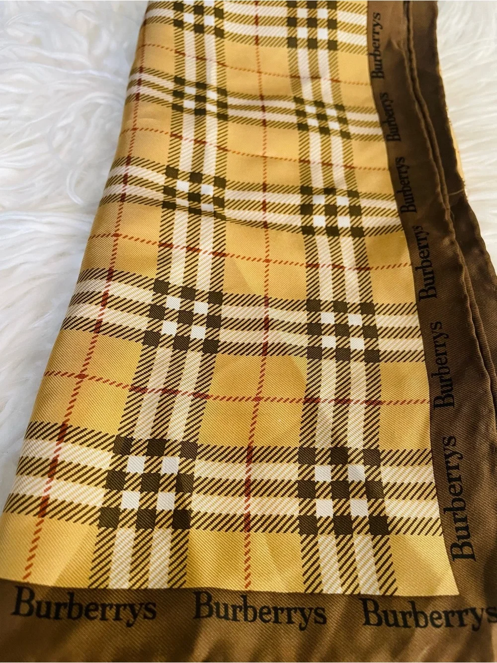 Burberry Plaid Silk Scarf